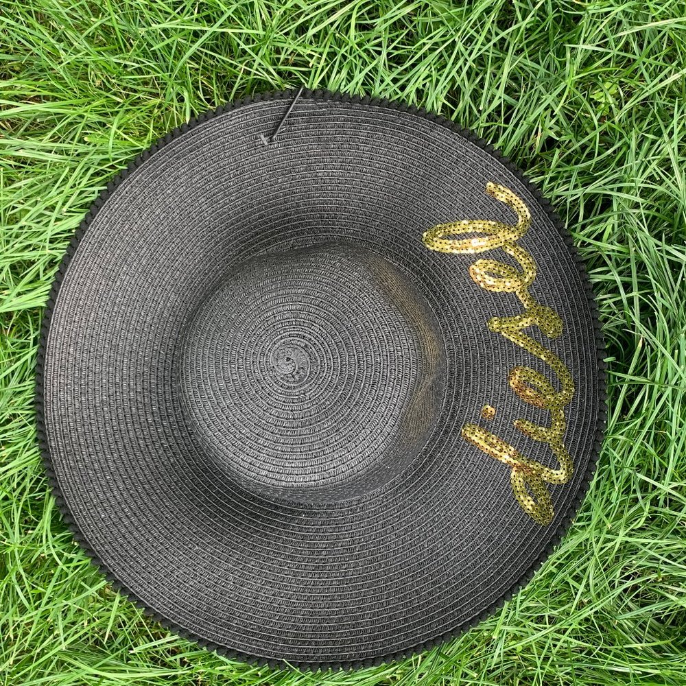 👒 Floppy Beach Hat👒"DIESEL"  sequins